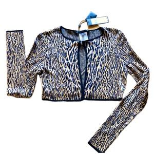 BCBGMAXAZRIA CHIC LEOPARD SWEATER